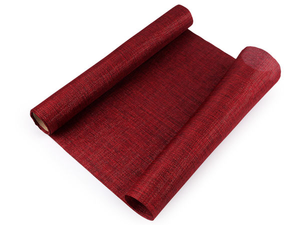 Eleganter Lurex-Weihnachtstischläufer & Dekostoff - 36 cm schimmerndes Festtagsmaterial