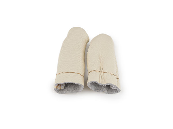Premium Leder Fingerschützer zum Nadelfilzen & Handarbeiten - Ergonomischer Daumen- & Zeigefingerschutz (2er-Set)