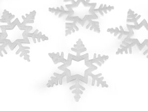 Schaumstoff-Schneeflocke Ø 10 cm