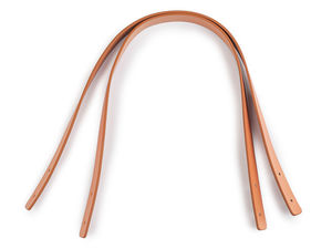 Premium-Leder-Taschengriff (45 cm x 1,5 cm) in Cognac-Braun