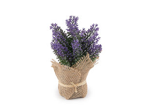 Künstlicher Lavendel im Jutesäckchen