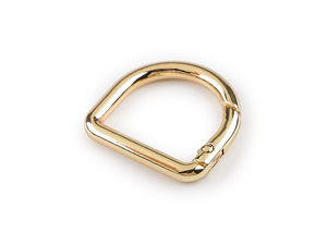 Massiver Metall-Karabinerhaken mit Halbring für Handtaschen & Rucksäcke (passend für 22 mm)
