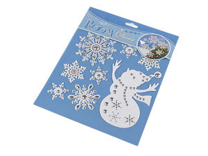 3D-Weihnachtssticker aus Kunststoff