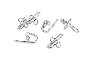 Premium Metall-Vorhanghaken - Robuste, verschleißfeste Gardinenhaken, Nickel-Finish