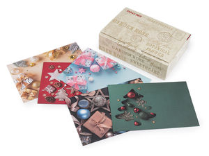 Weihnachts-Geldumschläge 12 x 17,5 cm – Selbstklebende Festtags-Umschläge für Gutscheine & Karten (100er-Pack, 5 Motive)