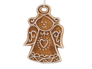 Weihnachtslebkuchen zum Dekorieren von Weihnachtsbäumen und Kränzen - Engel