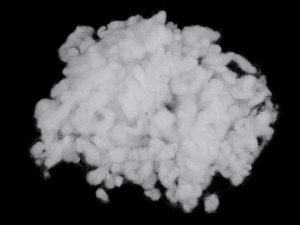 Premium-Faserbällchen Füllwatte & Bastelwatte - Ungebleichtes Naturweiß, 500g-Beutel