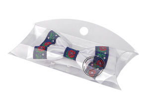 Satin-Fliege im Folklore-Stil handgefertigt, Länge 12 cm
