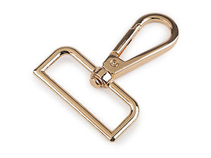 Metall-Karabinerhaken mit Wirbel, passend für 38 mm