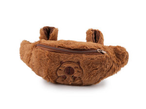 Bauchtasche in Capybara-Felloptik 29x15 cm