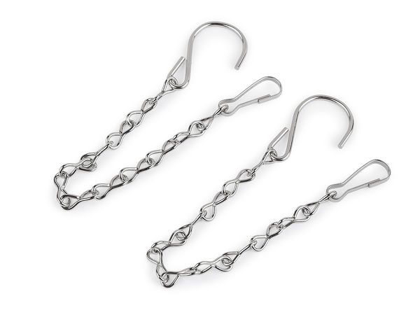 Metallkette zum Aufhängen von Dekorationen und Blumentöpfen, 25 cm