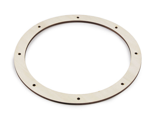 Holzkreis zum Gestalten von Kränzen mit 8 Löchern Ø 24 cm