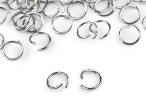 Premium-Verbindungsringe aus Edelstahl, 9-10 mm Platin - Robuste Biegeringe für Schlüsselanhänger, Bastelarbeiten und Reparaturen