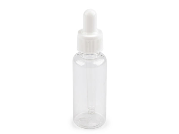 Transparente Pipettenflasche aus Kunststoff mit Glaspipette (48 ml) – Präzise Flüssigkeitsdosierung für Kunst, Basteln & Aquarell