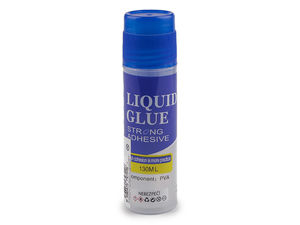 Premium Flüssigkleber für Papier mit Breitflächen-Applikator, 130 ml – Transparenter Kraftkleber für Handarbeiten, Schule und Büro