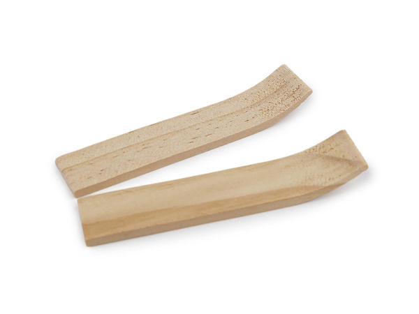 Naturbelassene Holz-Ski für Winter- & Weihnachtsdekoration