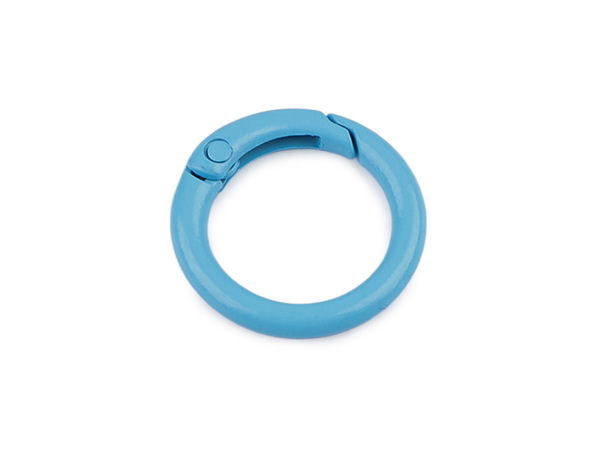Premium-Rundkarabiner aus massivem Metall - Lackierter 18-mm-O-Ring-Karabinerhaken für Schlüssel, Handtaschen und Accessoires