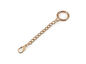 Premium-Rundkarabiner mit Kette und Mini-Karabinerhaken, Ø 20 mm – Vielseitiges Zubehör für Schlüsselanhänger & Handtaschen
