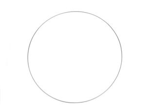 Premium geschweißter Metallring - 40 cm runder Rahmen für DIY-Traumfänger, Windspiele und Floristik