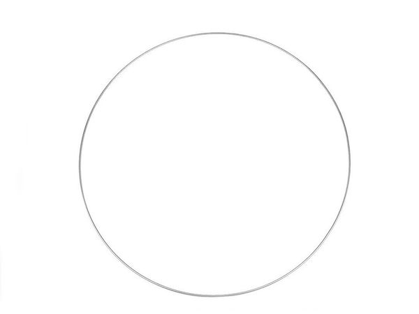 Premium geschweißter Metallring - 40 cm runder Rahmen für DIY-Traumfänger, Windspiele und Floristik