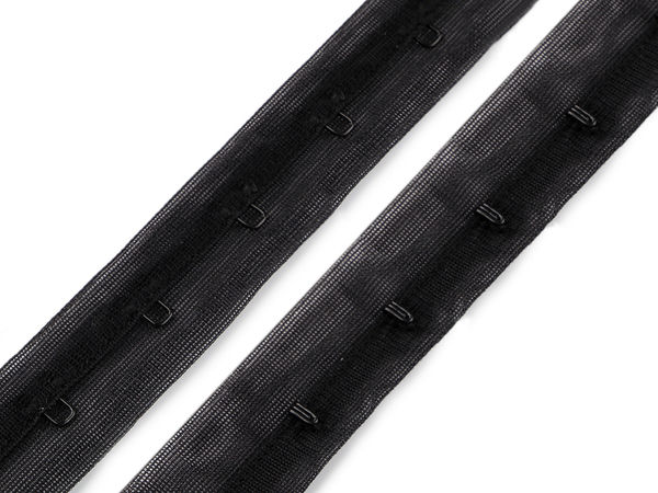 Premium Haken- und Ösen-Verschlussband für Bodysuits und Dessous, 25 mm Breite
