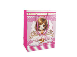 Premium Engel-Geschenksäckchen (18 x 23 cm) – Elegante Deko-Gastgeschenksäckchen für Basteln, Geschenke & Feierlichkeiten