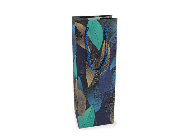 Premium Flaschen-Geschenksäckchen 12 x 35 cm - Elegantes Verpackungssäckchen für Wein- & Getränkeflaschen