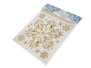 3D-Schneeflocken-Fenstersticker für Weihnachten - Dekorative Glasaufkleber für Bastelbedarf & Weihnachtsdekoration