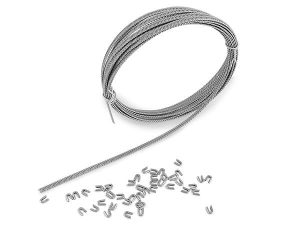 Flexibles Spiralfederstahl-Miederband auf Rolle (5 mm x 5 m) mit 100 Endkappen - Premium-Verstärkung für Dessous & Bekleidung